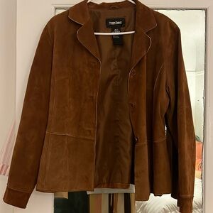 Brandon Thomas suede brown jacket